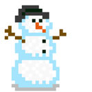 8-Bit Snowman